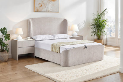 Palma Cream Kingsize Ottoman Bedframe