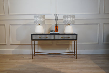 Tulum Table Lamp with Hand Woven Linen Shade