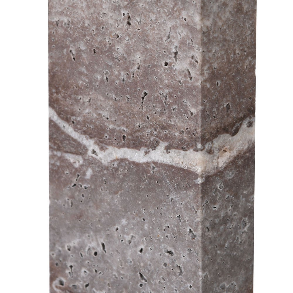 Pillar Marble Floor Lamp with Shade