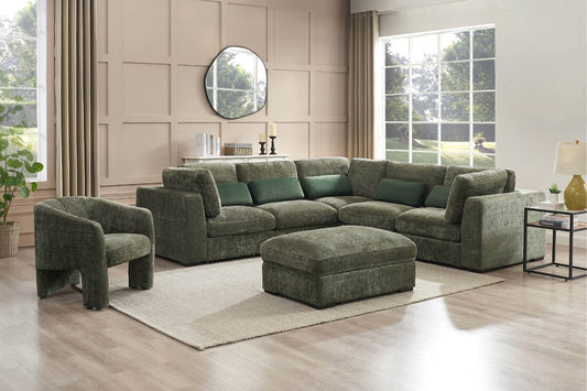 Matera Green Corner Sofa