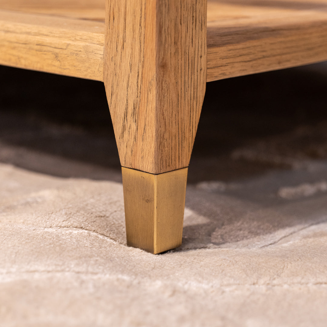 Sherwood Coffee Table with Glass Top