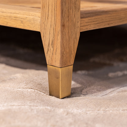 Sherwood Coffee Table with Glass Top