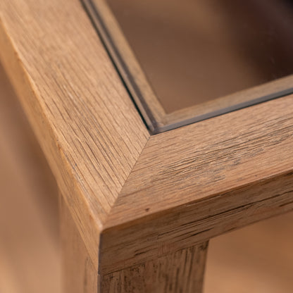 Sherwood Coffee Table with Glass Top