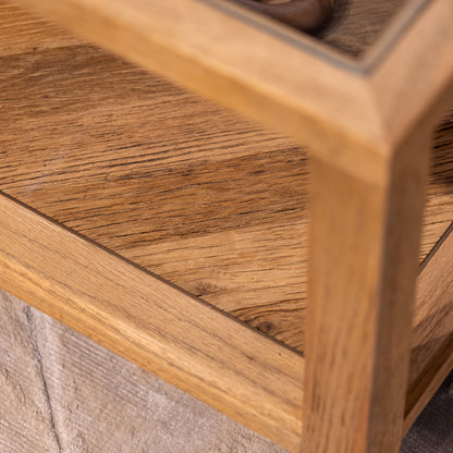 Sherwood Coffee Table with Glass Top