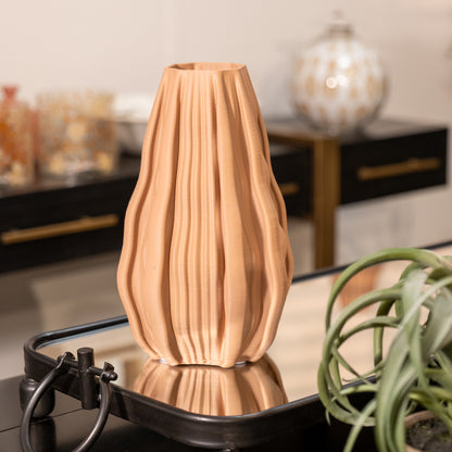 Coral Wave Effect 3D Printed Vase