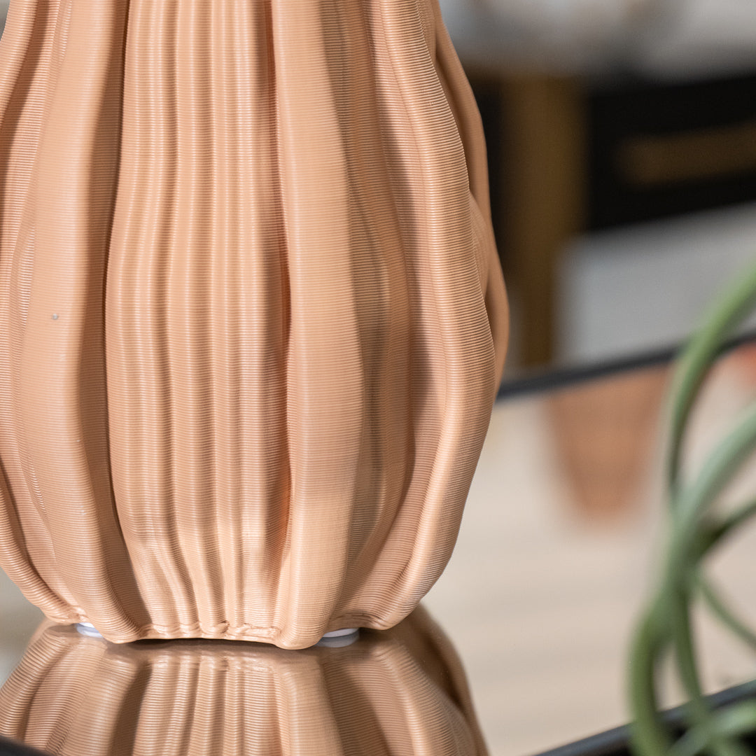Coral Wave Effect 3D Printed Vase