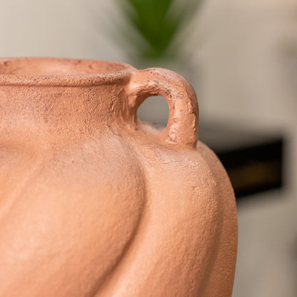 Brown Twirl Vase