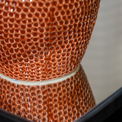 Orange Red Mosaic Jar