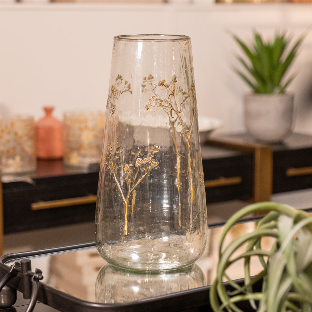 Gypsophila Glass Vase