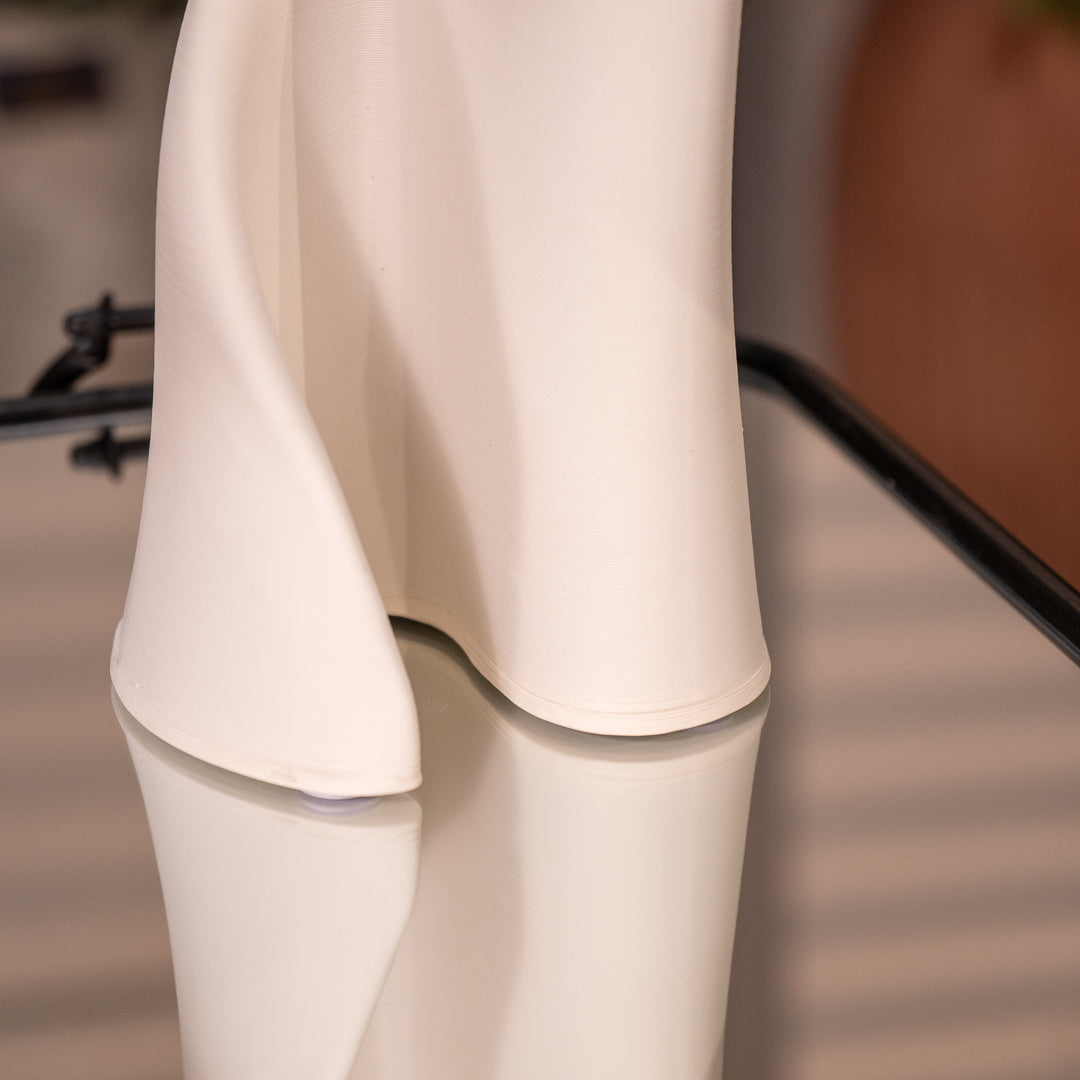 Large White Ciana 3D Printed Vase