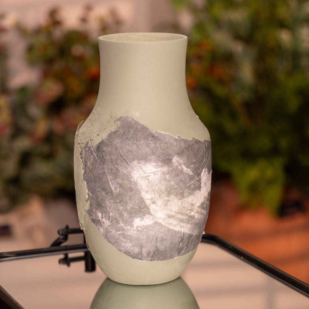 Sage Abstract Vase