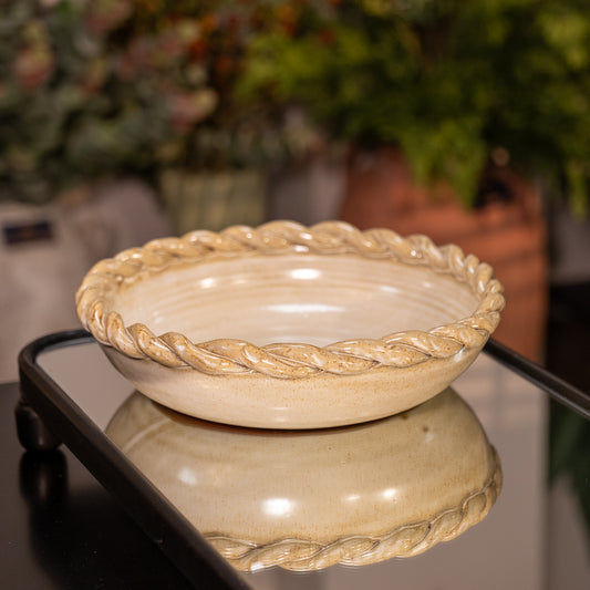Large Slip Glaze Bowl