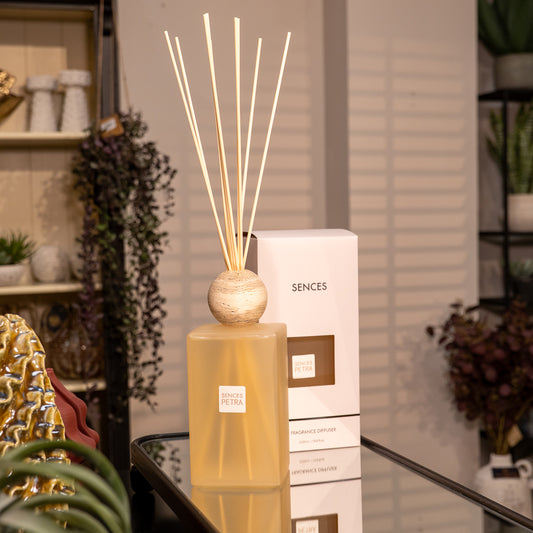 Sences Extra Large Petra Reed Diffuser with Travertine Ball Top 2200ml