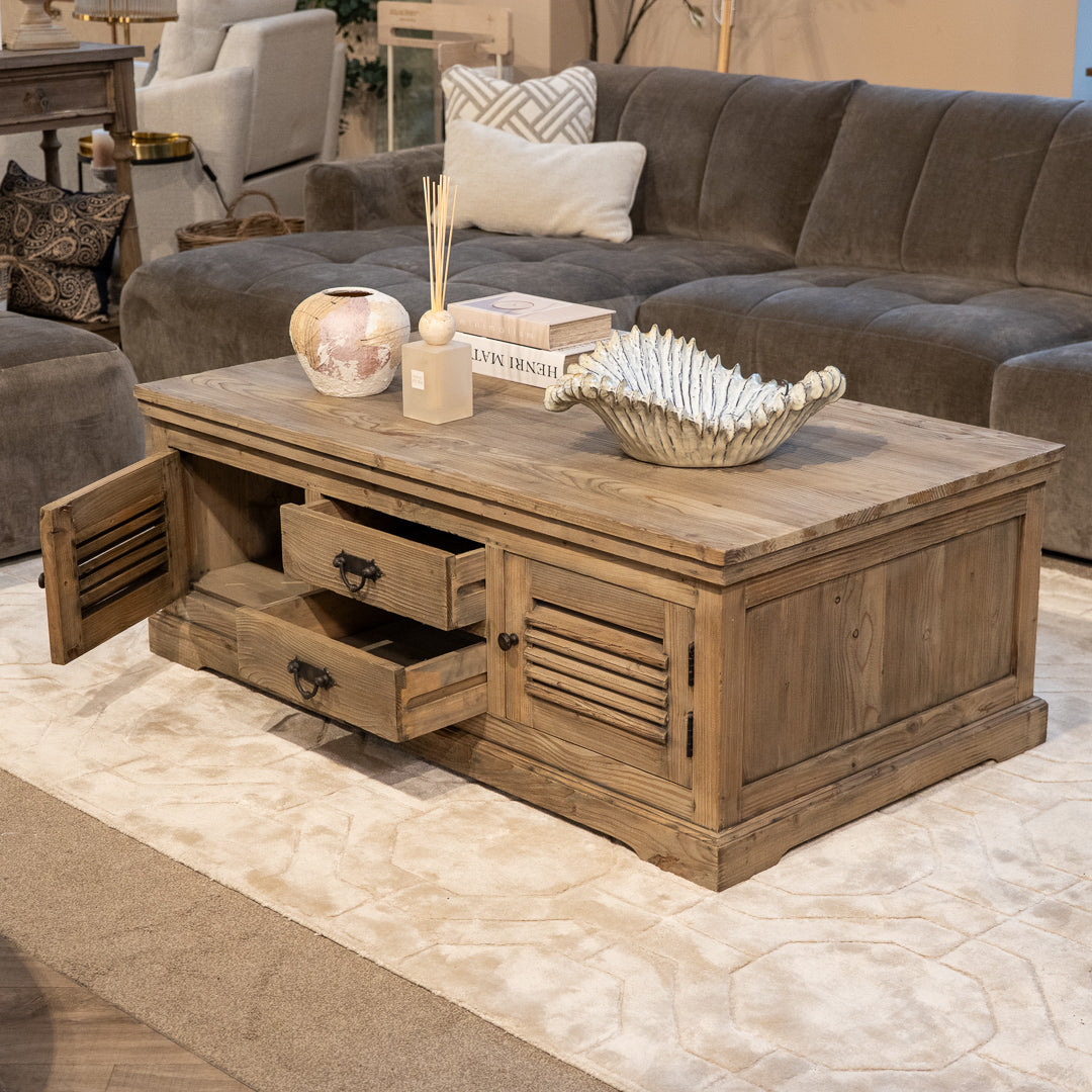 Normandy Reclaimed 2 Door 2 Drawer Coffee Table