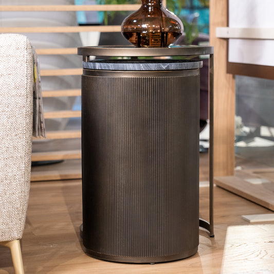 Belvedere Black Set of 2 Nesting Side Tables