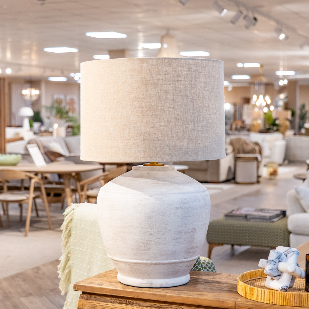 Artemis Table Lamp with Linen Shade