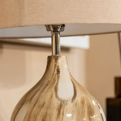 Mystique Table Lamp with Linen Shade