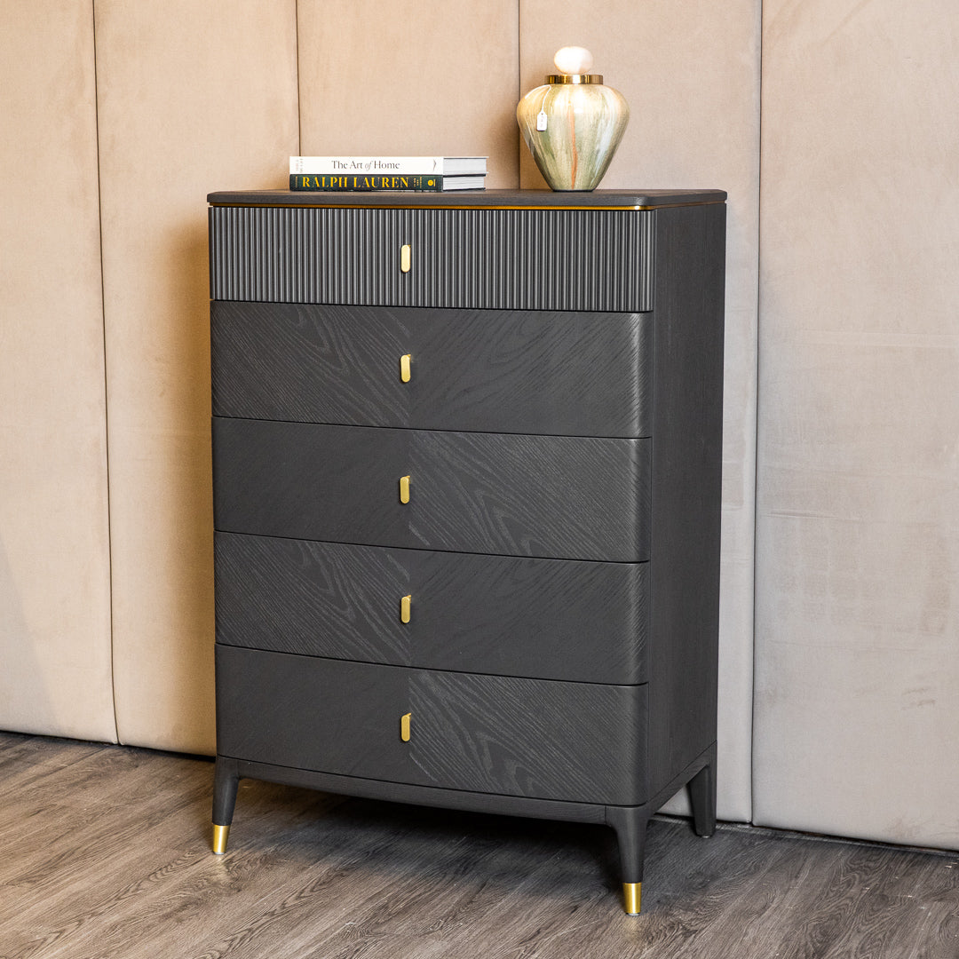 Diletta Ebony Tall Chest