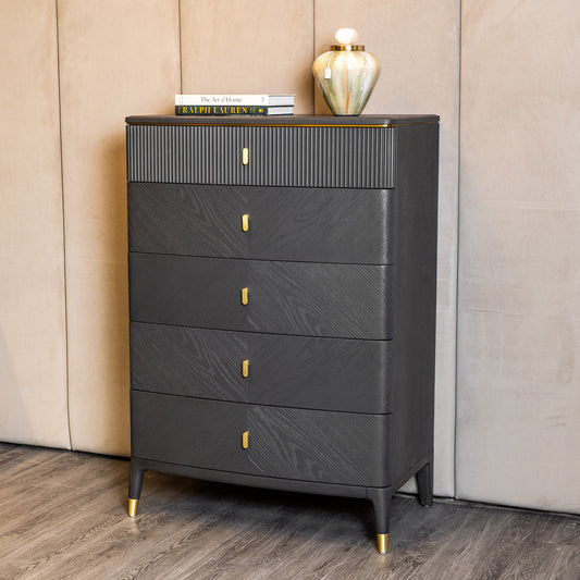 Diletta Ebony Tall Chest