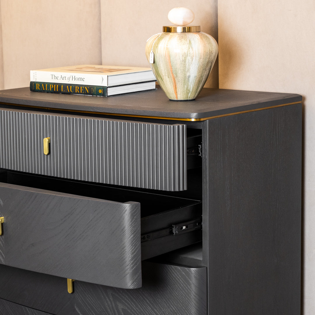 Diletta Ebony Tall Chest