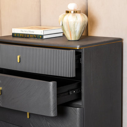 Diletta Ebony Tall Chest