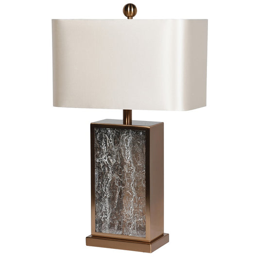 Textured Glass Table Lamp