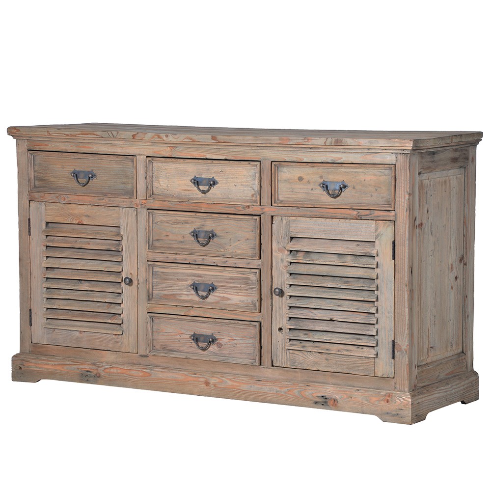 Normandy Reclaimed Louvred Sideboard