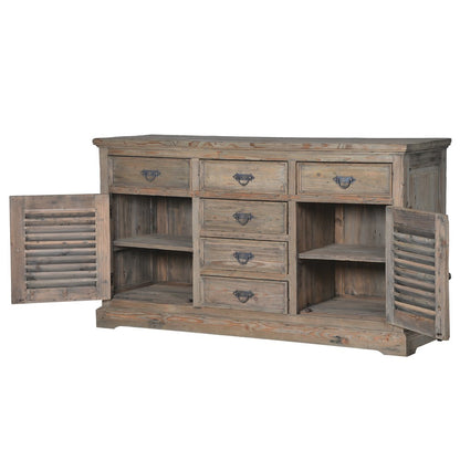 Normandy Reclaimed Louvred Sideboard