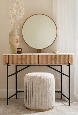 Reed Dressing Table & Stool