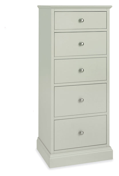 Ashby Soft Grey 5Drawer Tall Chest