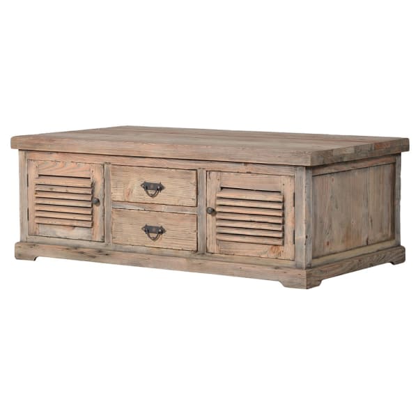 Normandy Louvred 2 Door 2 Drawer Coffee Table