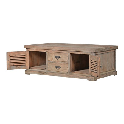 Normandy Louvred 2 Door 2 Drawer Coffee Table