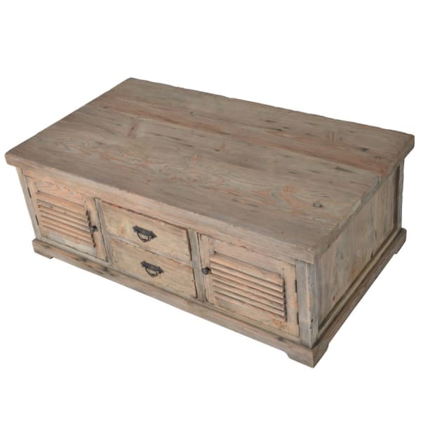 Normandy Louvred 2 Door 2 Drawer Coffee Table