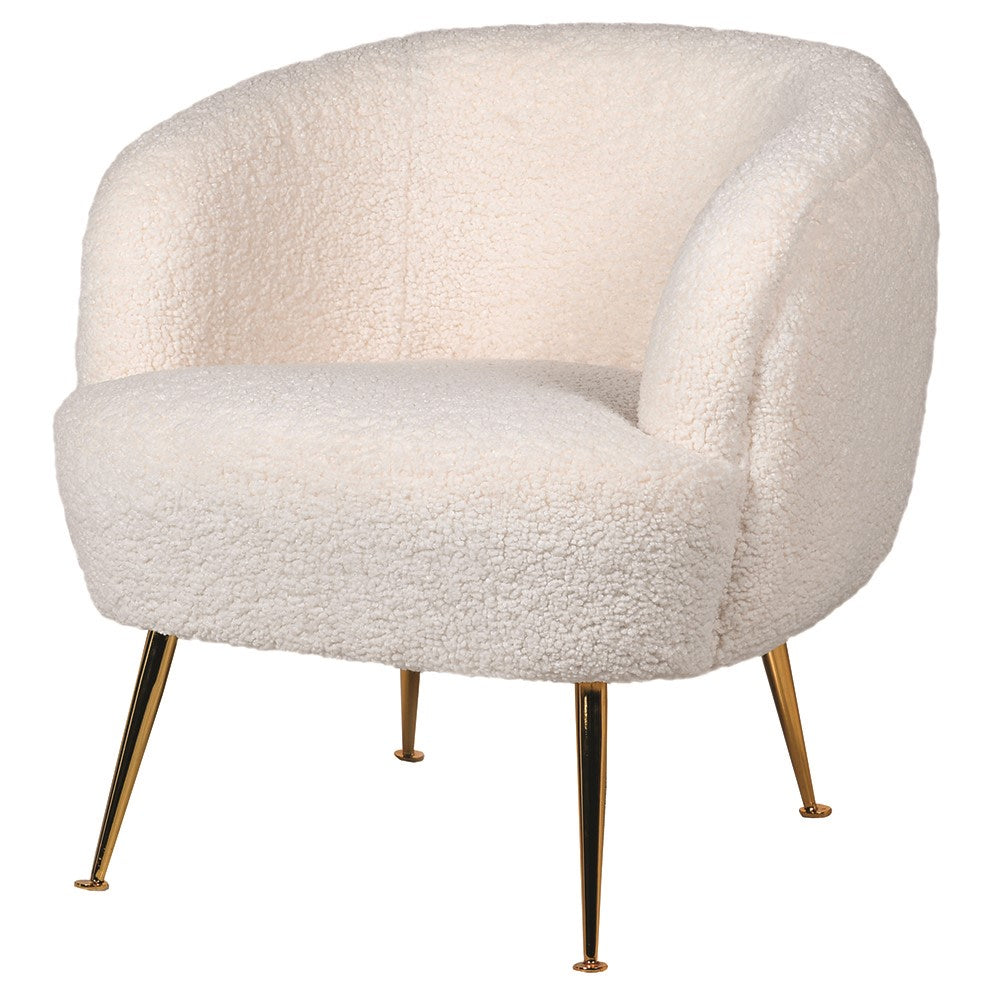 Jessica Club Chair With Gold Leg